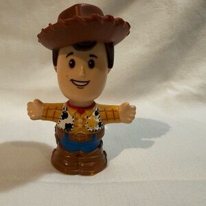 Fisher-Price Cowboy Figure with Brown Hat and Blue Outfit